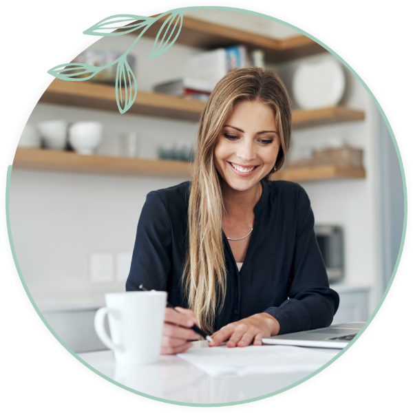 Woman writing